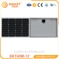 45 Watt 48 Watt monokristalline Photovoltaik-Solarmodul